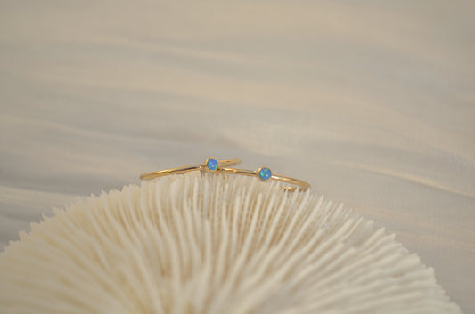 Blue Opal Stacking Ring