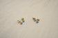 Small Blue Opal Stud Earrings