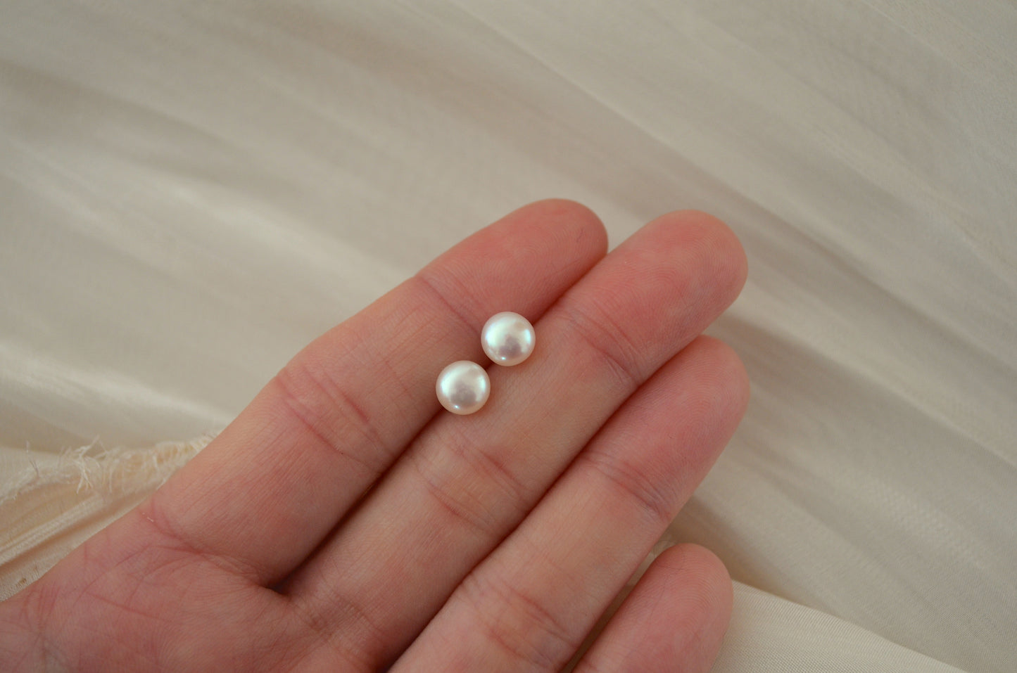 Classic Pearl Stud Earrings