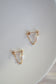 Vivienne Pearl Chain Stud Earrings