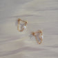 Vivienne Pearl Chain Stud Earrings