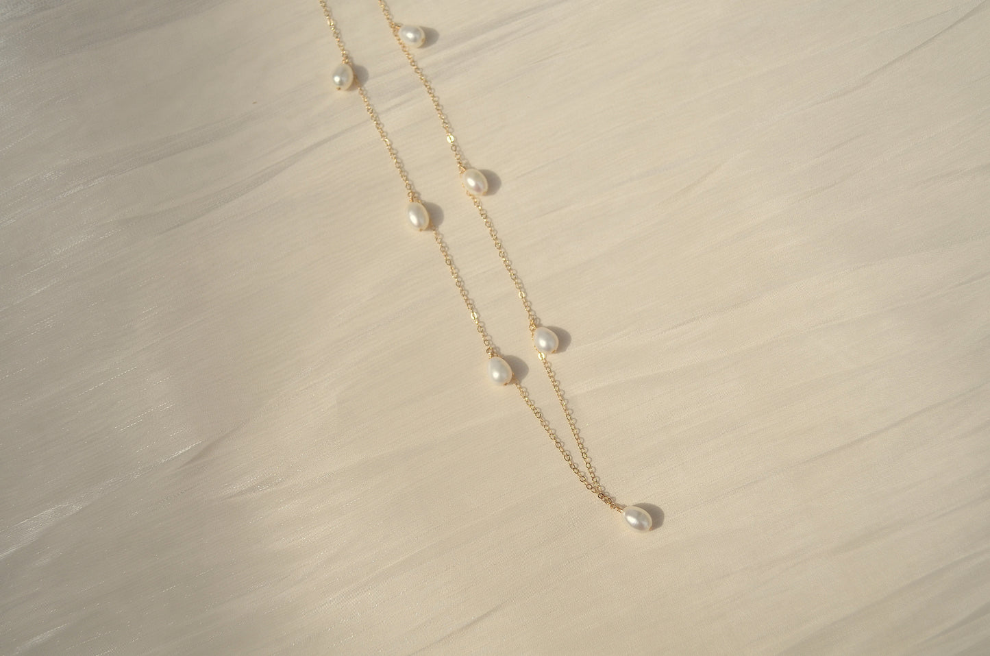 Sophie Small Rice Pearl Necklace