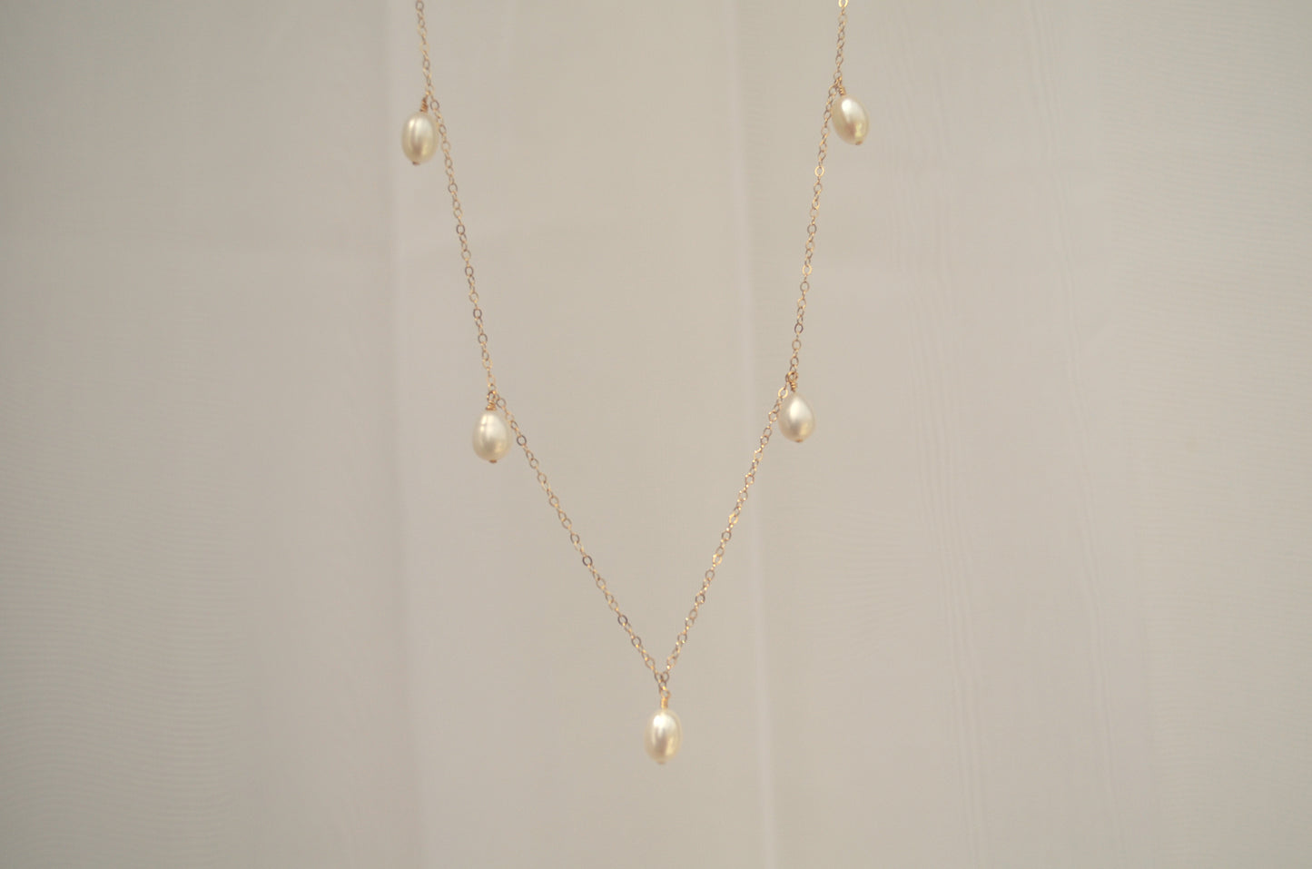 Sophie Small Rice Pearl Necklace