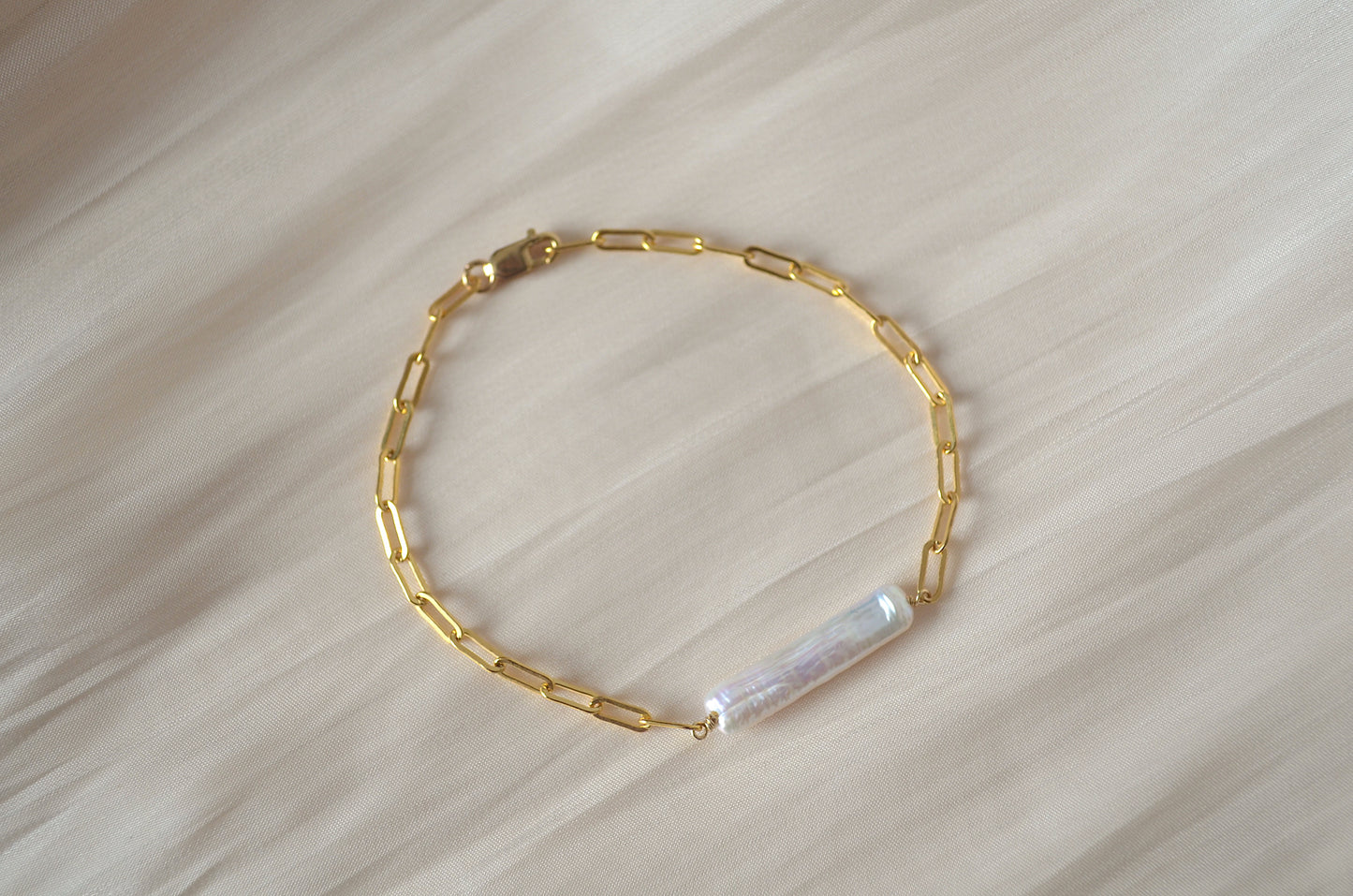 Carmen Baroque Pearl Chain Bracelet