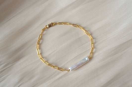 Carmen Baroque Pearl Chain Bracelet