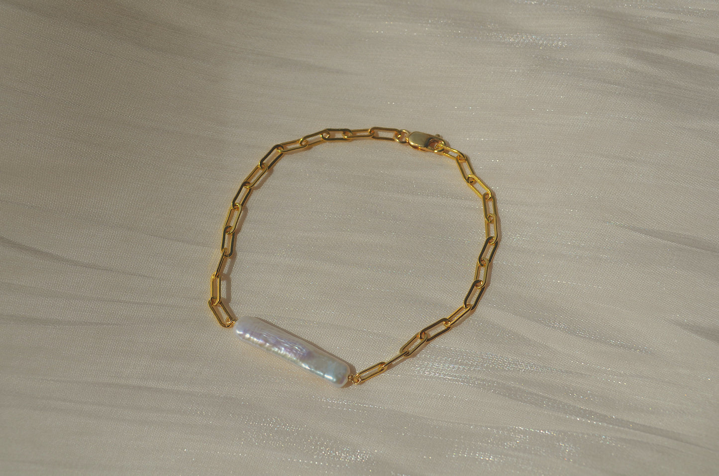 Carmen Baroque Pearl Chain Bracelet