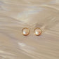 Emmy-Round Pearl Stud Earrings