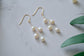 Small pearl drop earrings