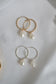 Bella Pearl Hoop Earrings