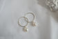 Bella Pearl Hoop Earrings