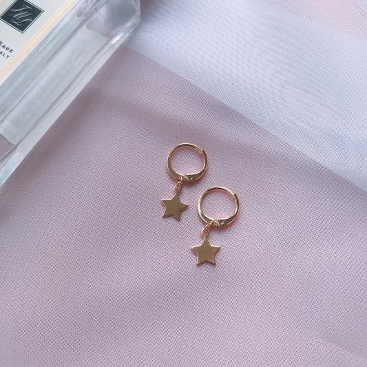 Star Huggies Earrings